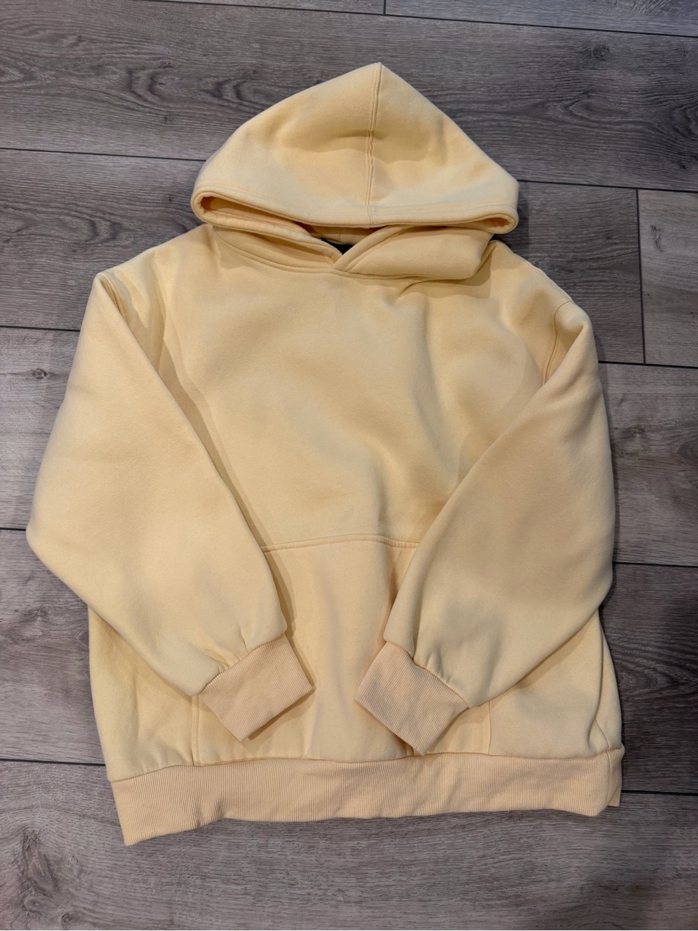 Men's Cream Hoodie Sweatshirt - Classic Pullover